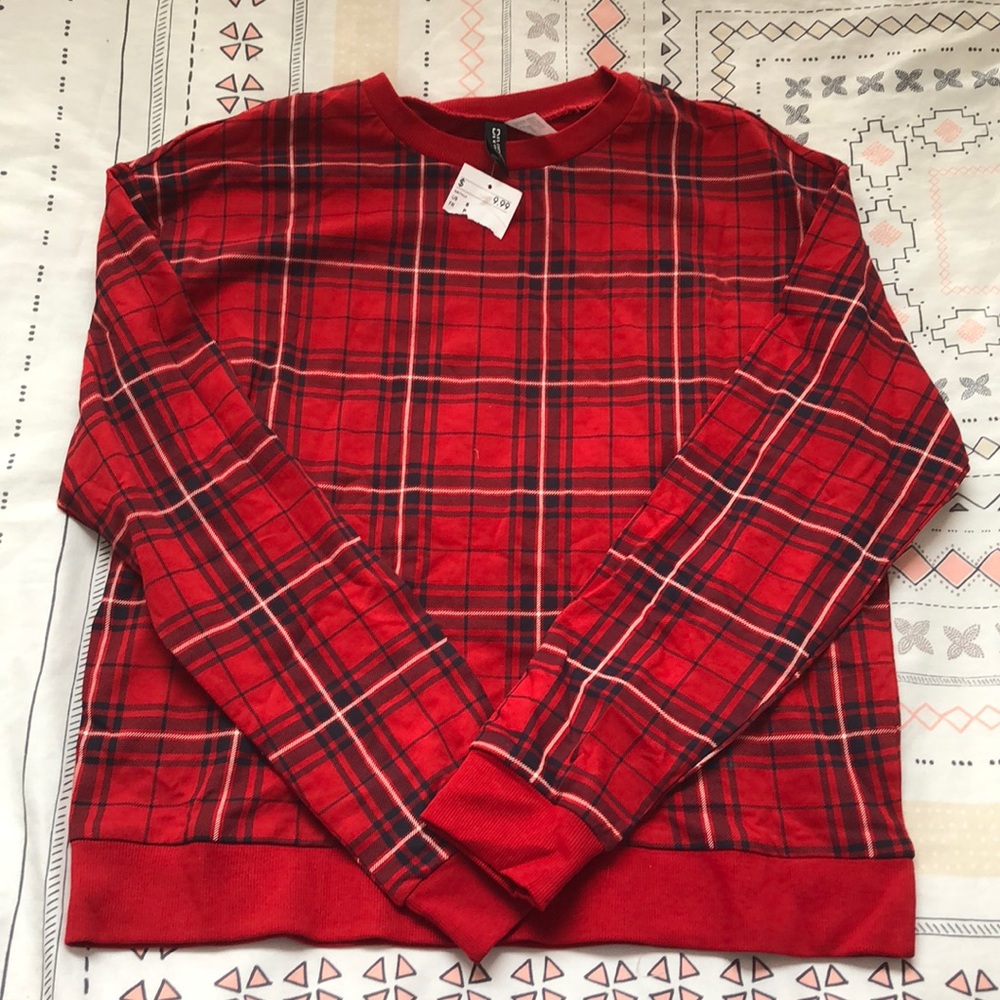 Plaid sweatshirt